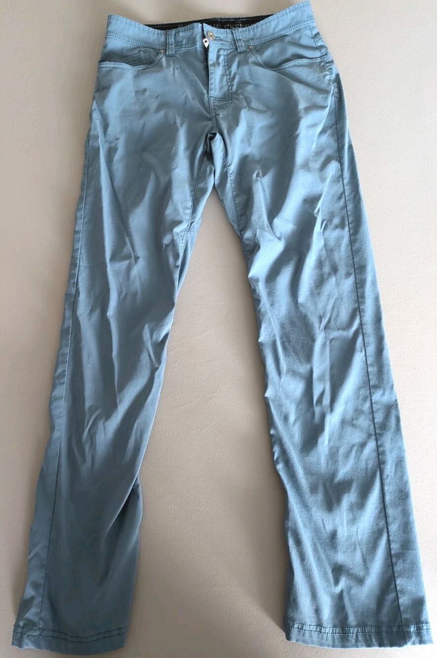 Prana Stretch Zion Pan 31x32 Blue Stretch Hiking Outdoor Camping Trail